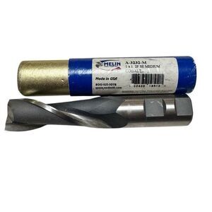 MELIN 1"X1" 2FLT SE CC COBALT END MILL A-3232-M #10512 5-1/2"OAL